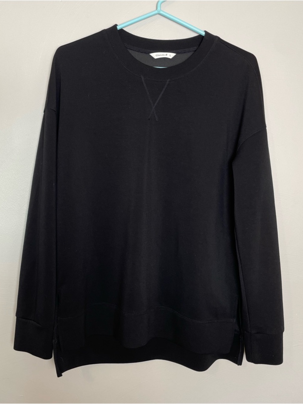 Glamaker black sweatshirt size large